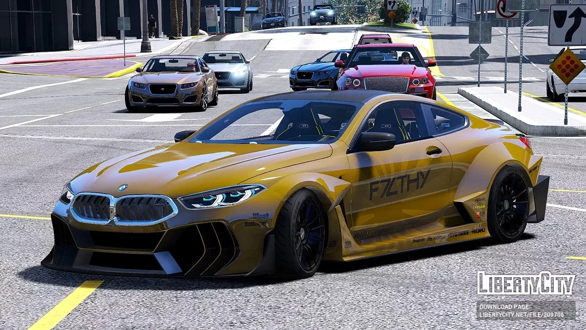 BMW M8 Competition Widebody Custom v1.1 / GTA 5