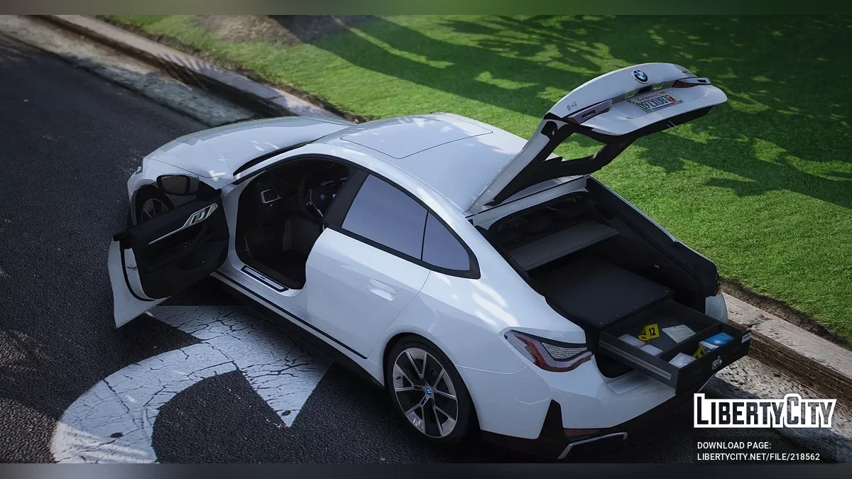 2022 BMW I4 Gran Coupe Unmarked / GTA 5