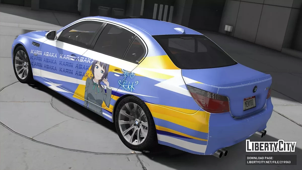 BMW M5 E60 2009 Karin Asaka Love Live Nijigasaki School Ido Club / GTA 5