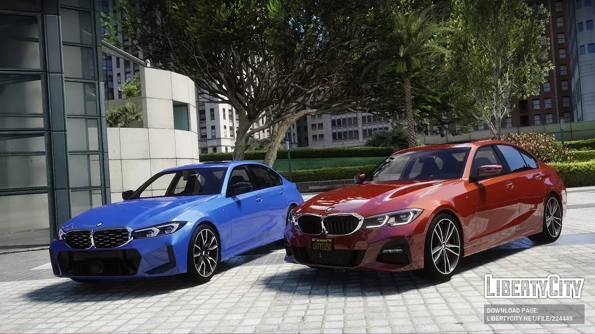 2021 BMW 330i M Sport (G20) [Дополнение Улучшенное/Наследие | Анимированное | С эмблемами/Без эмблем | Тюнинг] 1.0 / GTA 5
