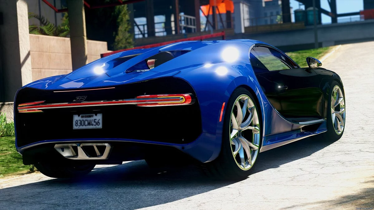 2017 Bugatti Chiron (Retextured) [Add-On / Replace | Auto Spoiler | HQ] 3.2 / GTA 5