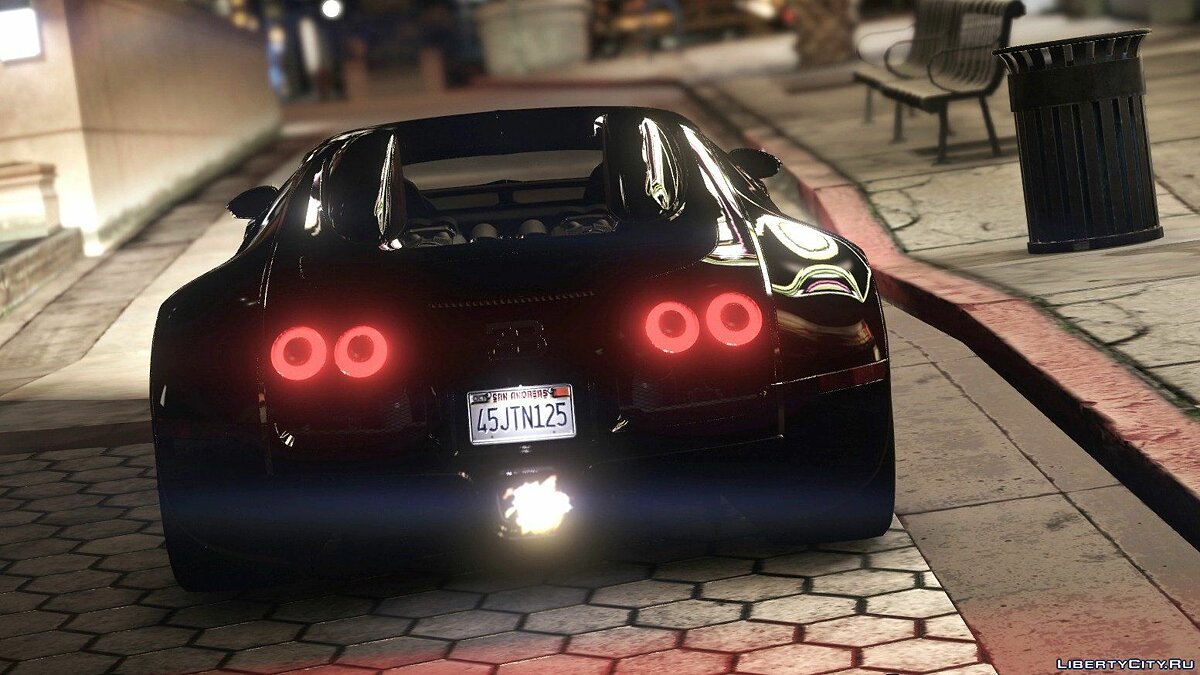 Скачать Bugatti Veyron Sang Noir [Add-On | Autovista] для GTA 5