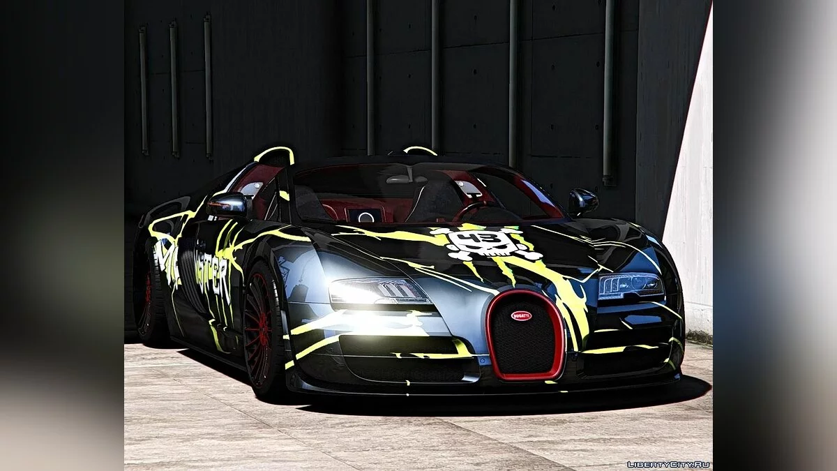 Bugatti Veyron Vitesse [Add-On | LODs | Auto-spoiler | Tuning | Extras | Template] 2.0 / GTA 5