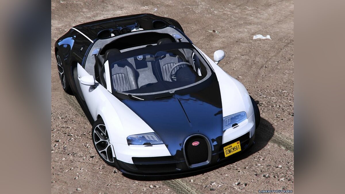 Скачать Bugatti Veyron Vitesse [Add-On | LODs | Auto-spoiler | Tuning |  Extras | Template] 2.0 для GTA 5