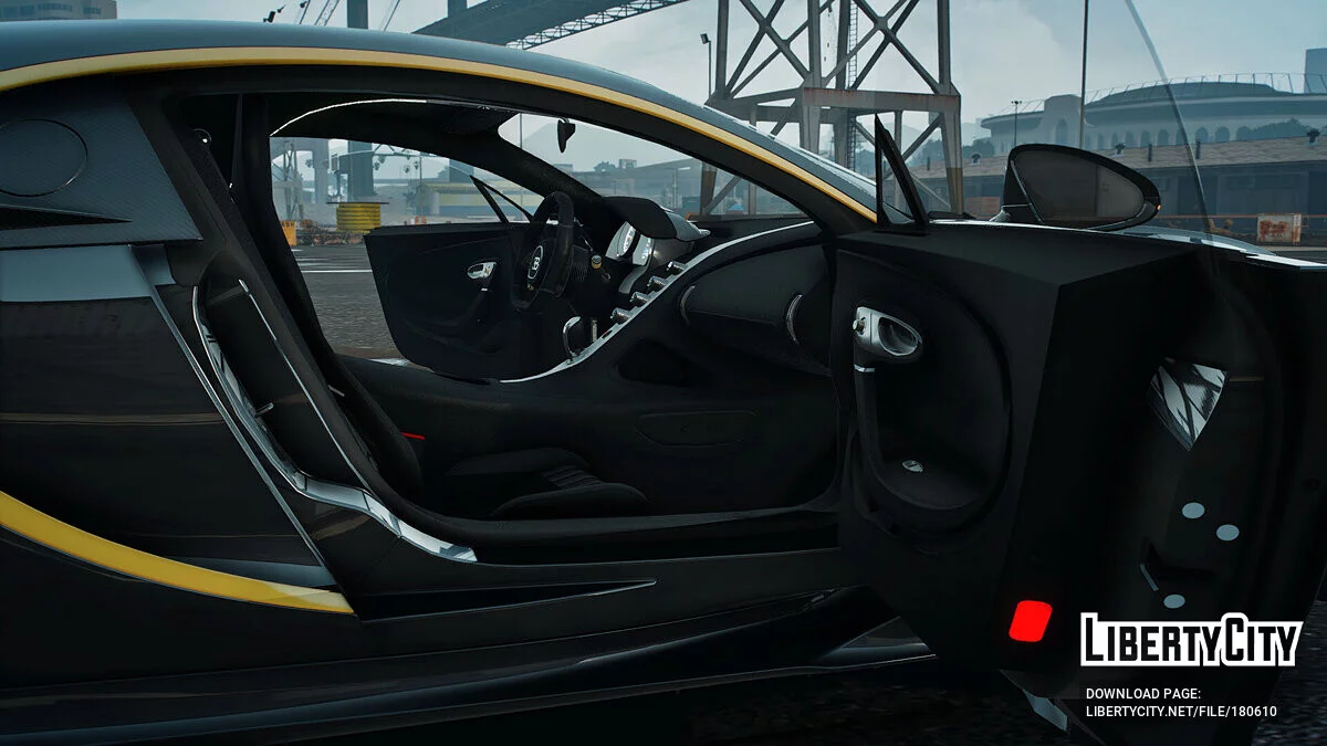 Bugatti Chiron Gold Strip v1.0 / GTA 5