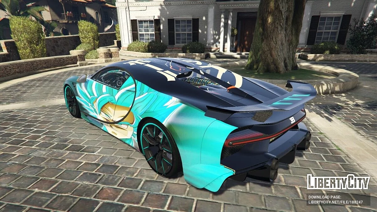 Bugatti Chiron Goku Run Lights / GTA 5