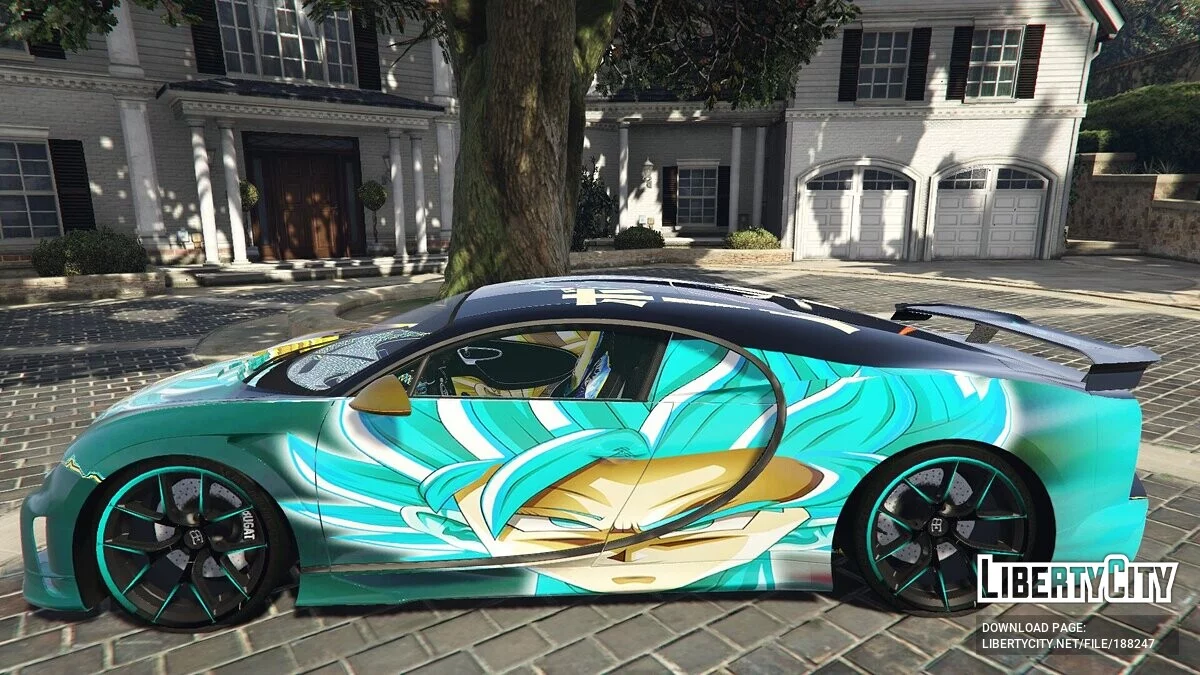 Bugatti Chiron Goku Run Lights / GTA 5