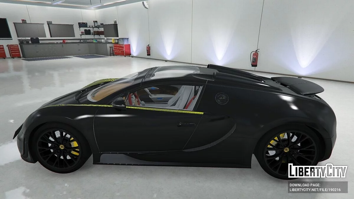 Bugatti Veyron 16.4 Super Sport Black Bess / GTA 5