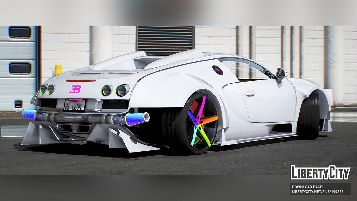 Bugatti Veyron Widebody Twin Turbo WB Custom / GTA 5