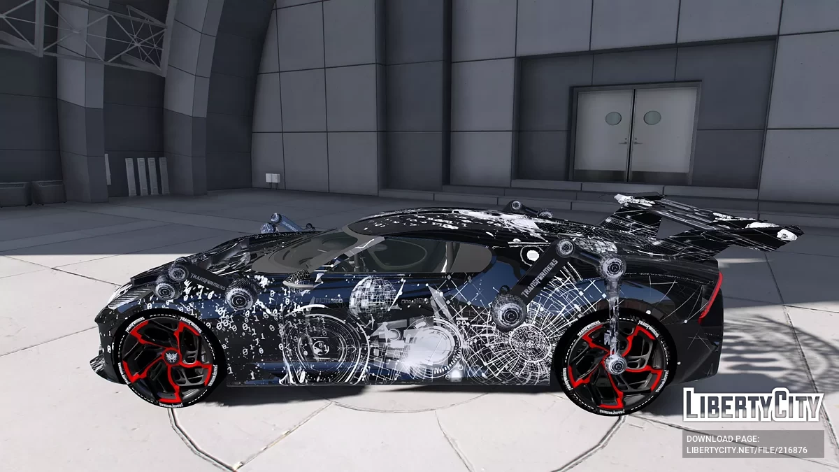 Bugatti La Voiture Noire Transformers Edition Glow RGB 3D / GTA 5