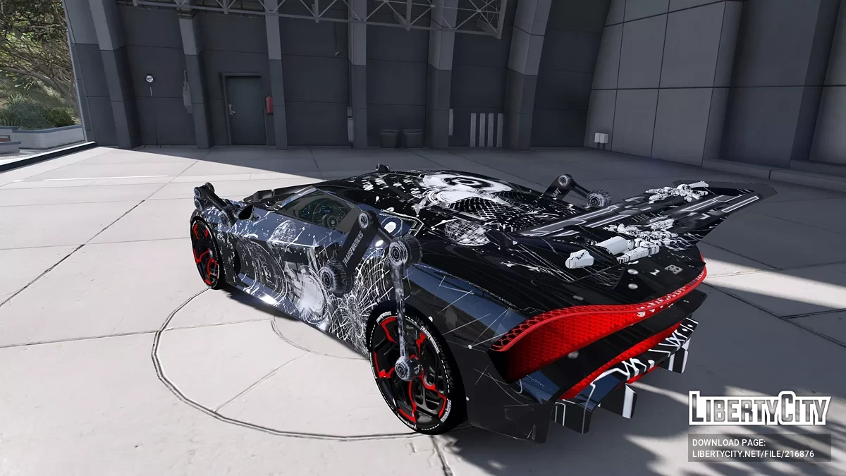 Bugatti La Voiture Noire Transformers Edition Glow RGB 3D / GTA 5