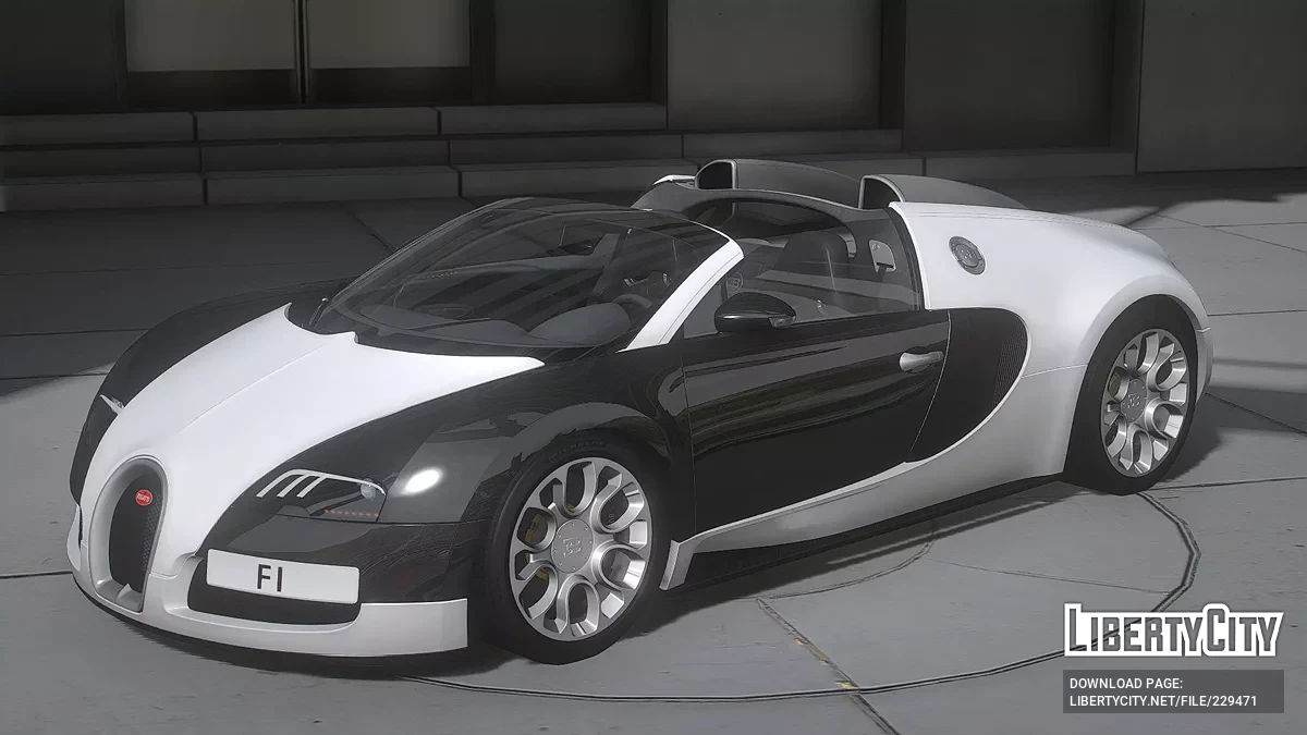 2011 Bugatti Veyron With F1 Plates / GTA 5