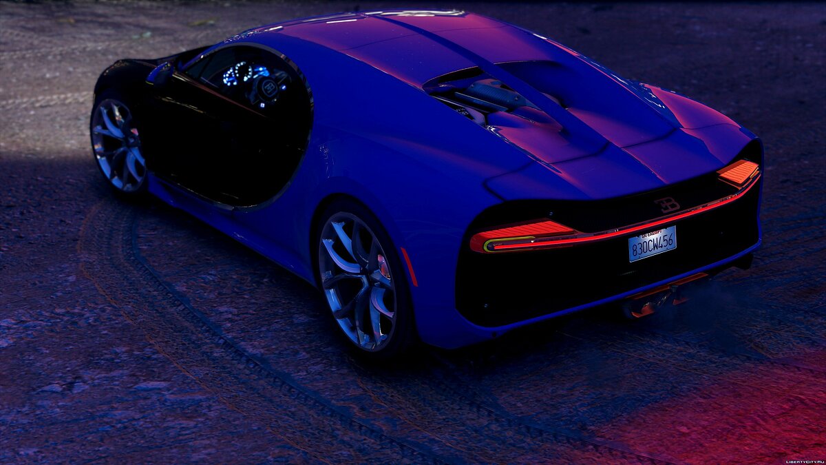 2017 Bugatti Chiron (Retextured) [Add-On / Replace | Auto Spoiler | HQ] 3.2 для GTA 5 - Картинка #3