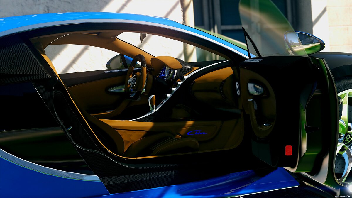 2017 Bugatti Chiron (Retextured) [Add-On / Replace | Auto Spoiler | HQ] 3.2 для GTA 5 - Картинка #6