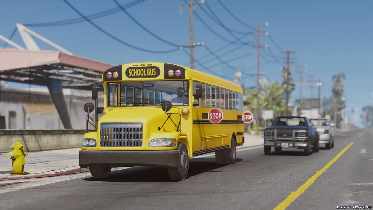 Caisson Elementary C School Bus [Add-On  Replace  Wipers] / GTA 5