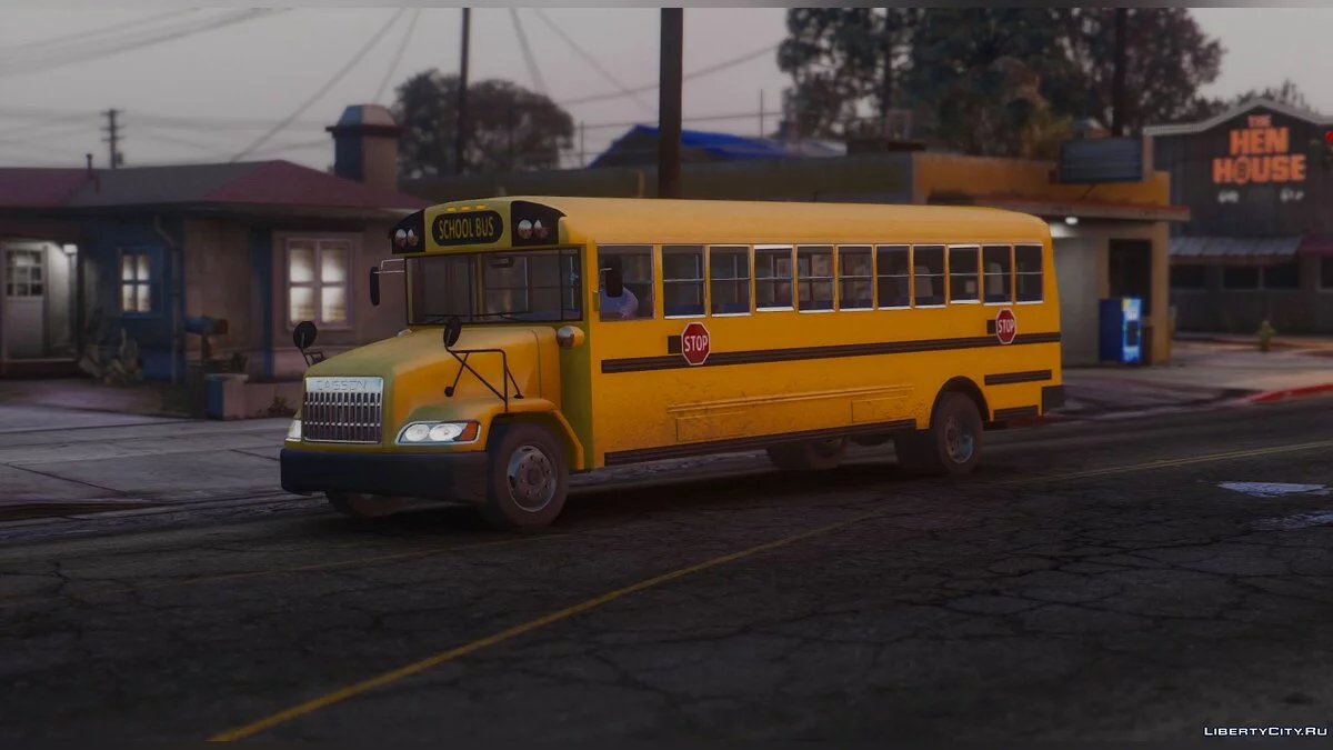 Caisson Elementary C School Bus [Add-On  Replace  Wipers] / GTA 5
