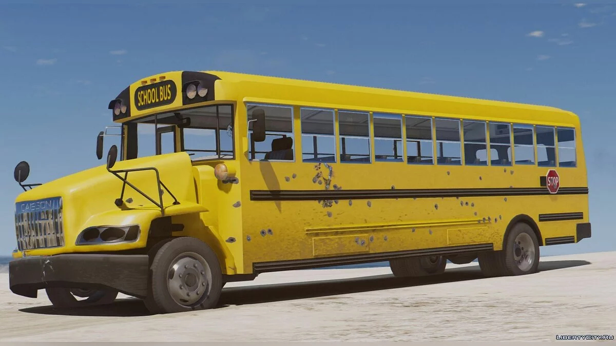 Caisson Elementary C School Bus [Add-On  Replace  Wipers] / GTA 5