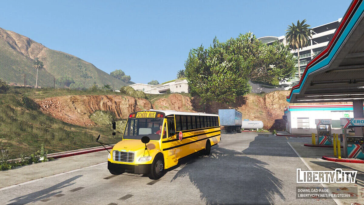Thomas Built Freightliner C2 School Bus / GTA 5
