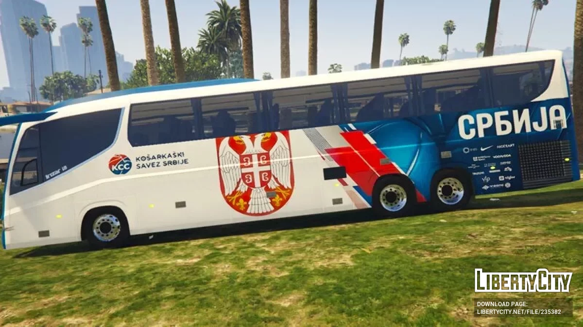 IRIZAR I8: Košarkaški savez Srbije — KSS Srbija | Basketball Federation of Serbia [Replace] / GTA 5