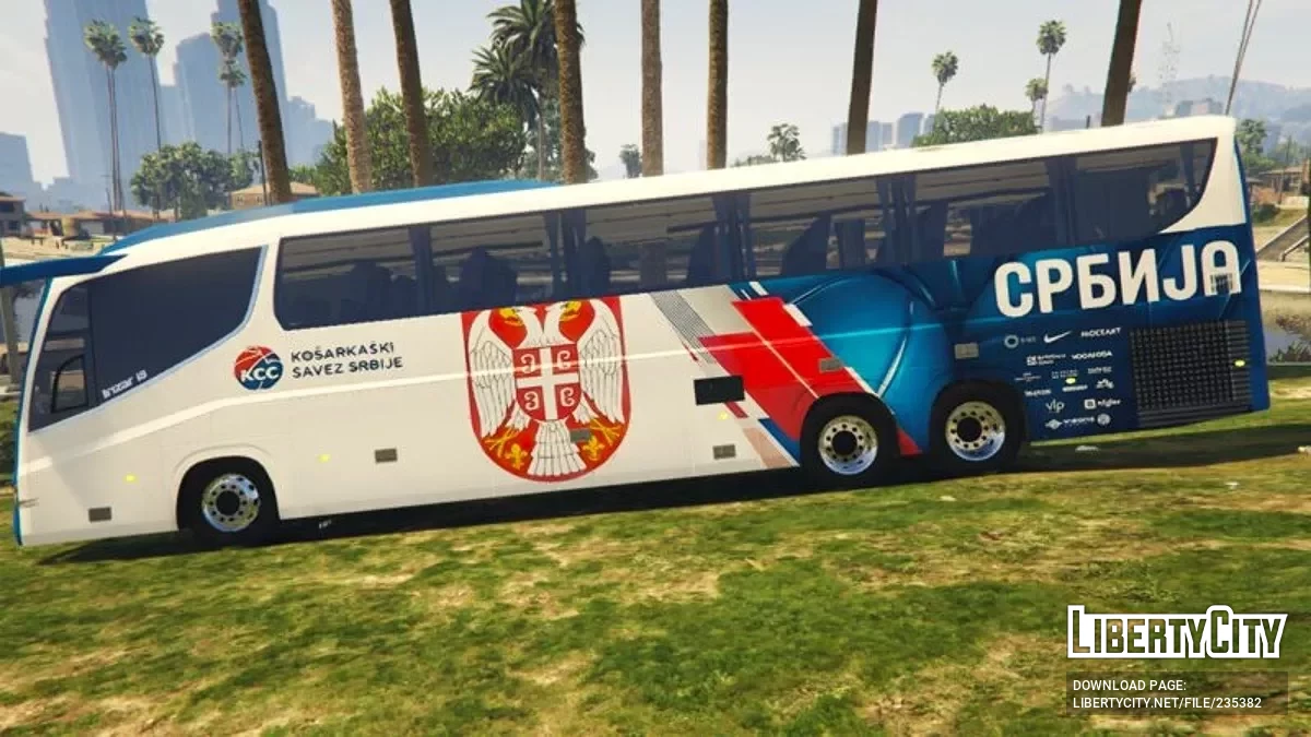 IRIZAR I8: Košarkaški savez Srbije — KSS Srbija | Basketball Federation of Serbia [Replace] / GTA 5