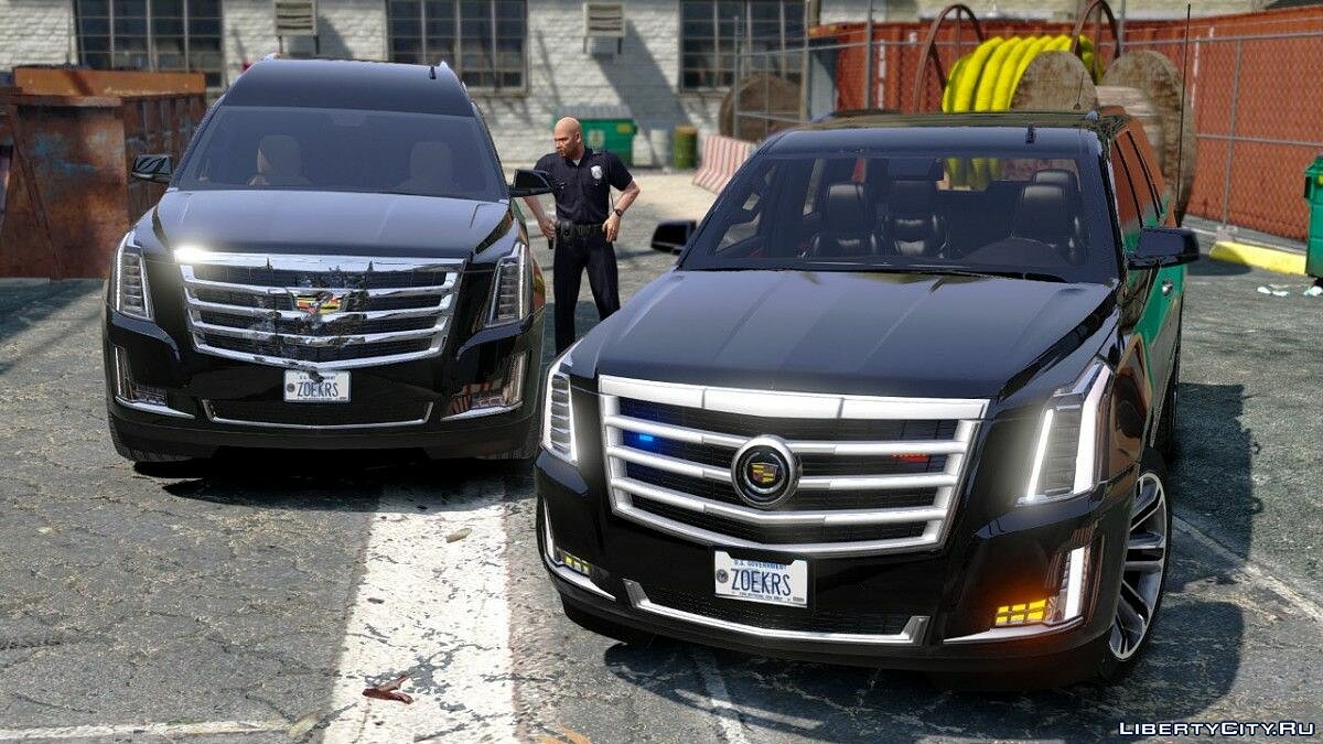 Скачать Cadillac Escalade FBI Petrol Vehicle 2015 [Replace] [FINAL] для GTA  5