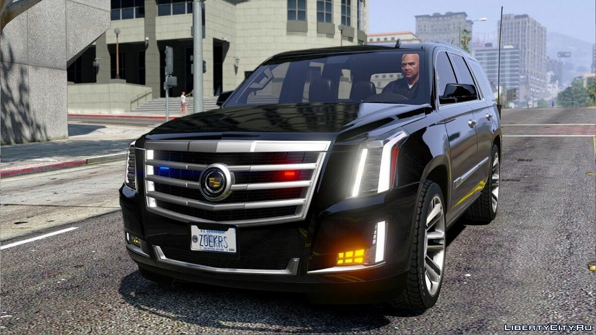 Скачать Cadillac Escalade FBI Petrol Vehicle 2015 [Replace] [FINAL] для GTA  5