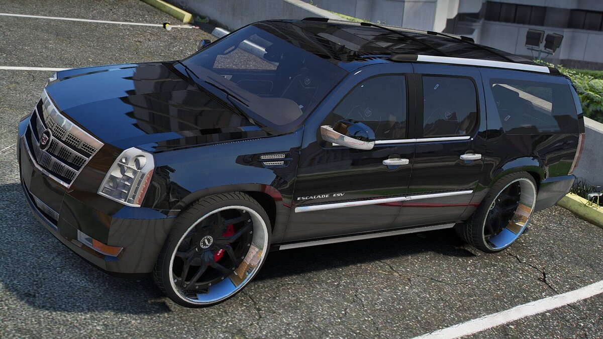 Скачать Cadillac Escalade ESV Donk для GTA 5