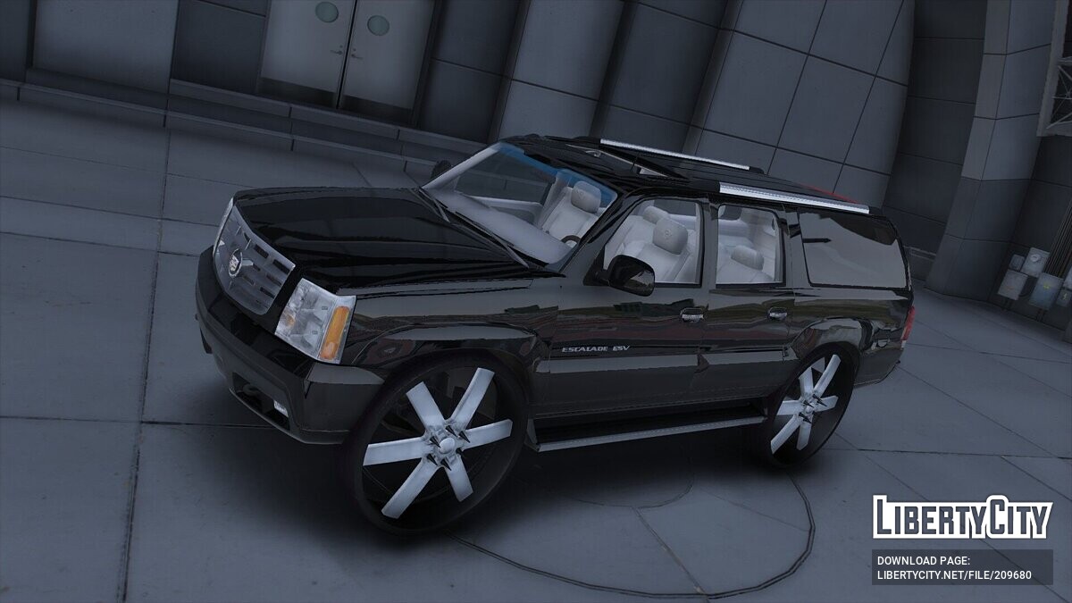 Скачать Custom Cadillac Escalade ESV Donk для GTA 5