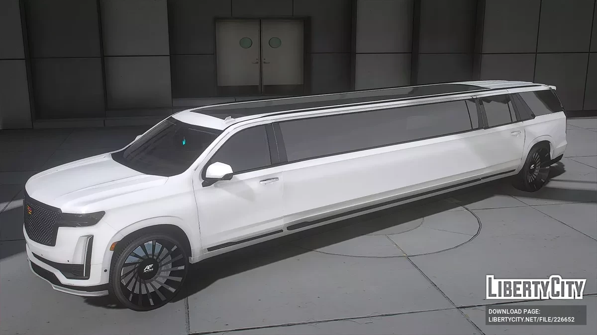 Cadillac Limousine 10 Seater Stars on Roof / GTA 5