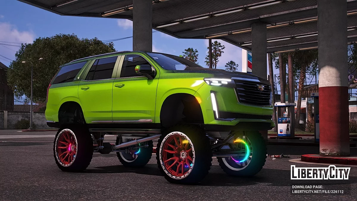 Lifted Cadillac Escalade 4x4 / GTA 5
