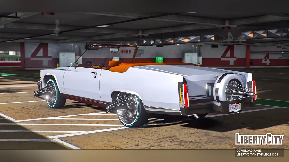 Cadillac Deville Cabrio 1985 Swangas / GTA 5