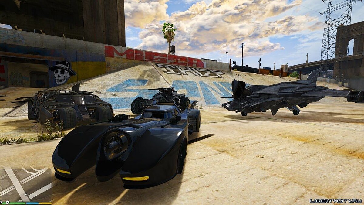 Скачать Batman Vehicles Add-On Pack для GTA 5