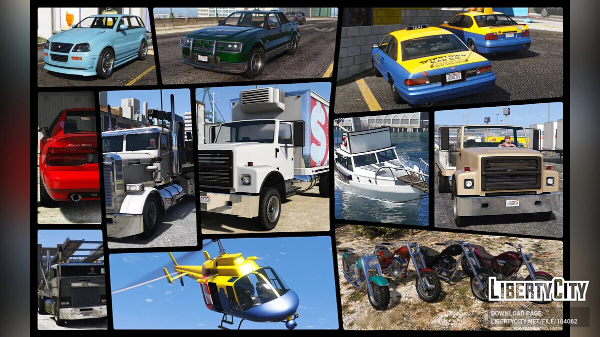 IVPack - GTA IV vehicles in GTA V 1.0.260 / GTA 5