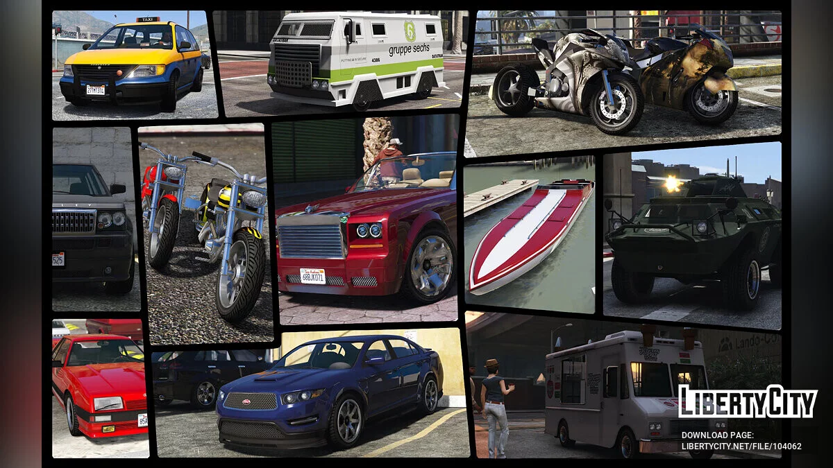 IVPack - GTA IV vehicles in GTA V 1.0.260 / GTA 5