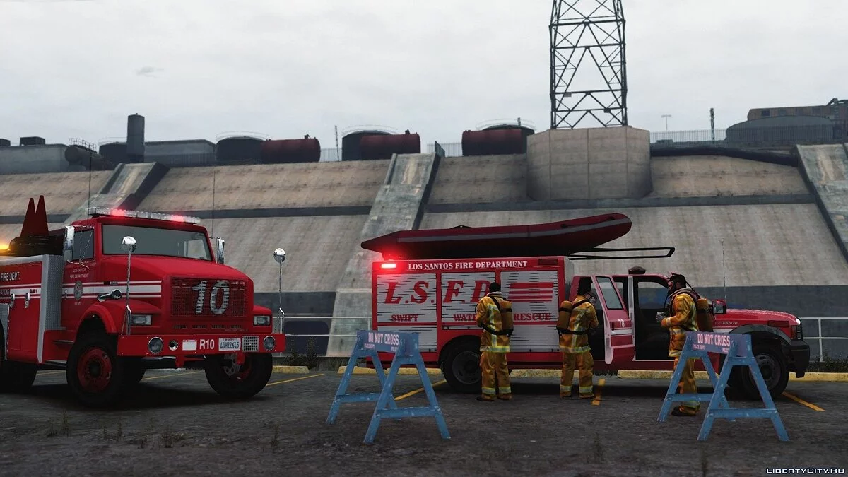 Los Santos Fire Department Vehicle Pack - Сборник машин пожарная части Лос-Сантоса / GTA 5