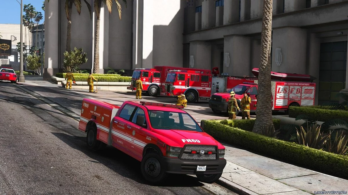 Los Santos Fire Department Vehicle Pack - Сборник машин пожарная части Лос-Сантоса / GTA 5