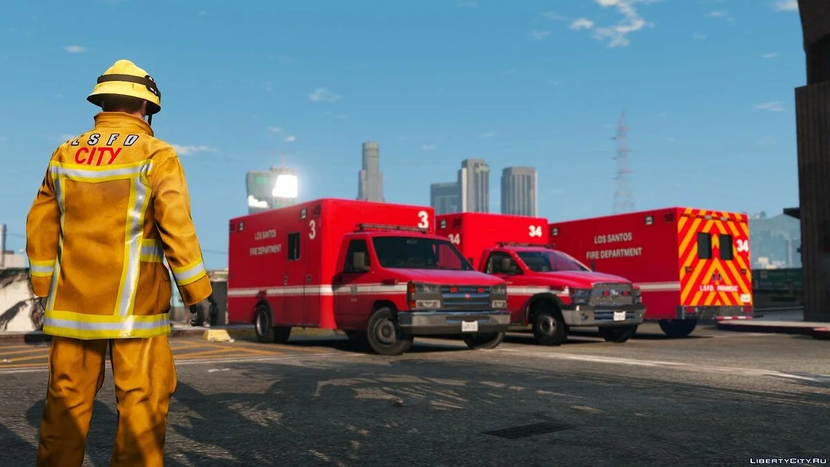 Los Santos Fire Department Vehicle Pack - Сборник машин пожарная части Лос-Сантоса / GTA 5