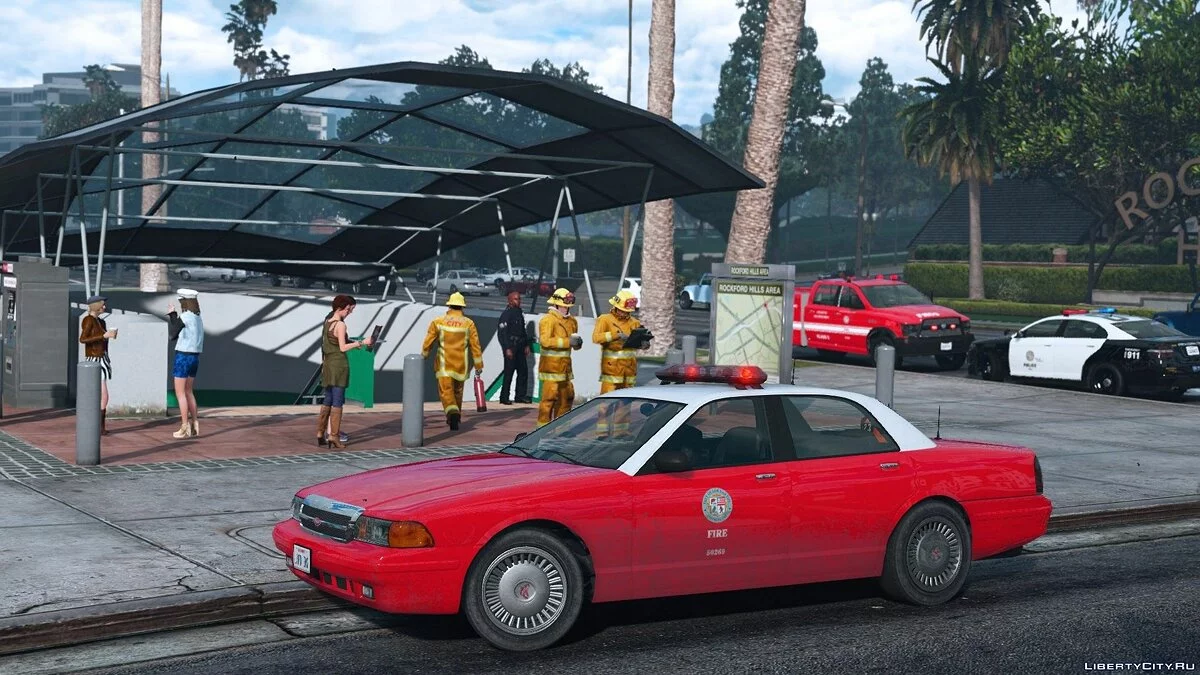 Los Santos Fire Department Vehicle Pack - Сборник машин пожарная части Лос-Сантоса / GTA 5