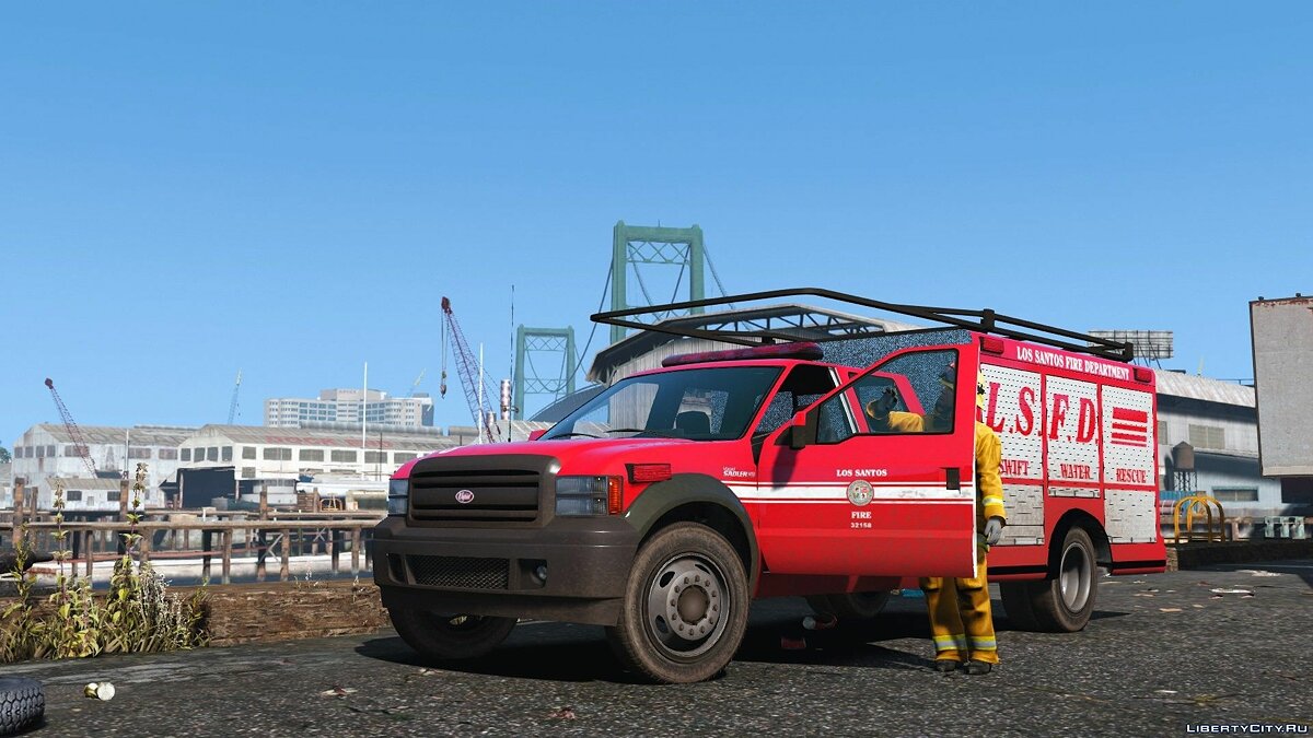 Скачать Los Santos Fire Department Vehicle Pack - Сборник машин пожарная  части Лос-Сантоса для GTA 5