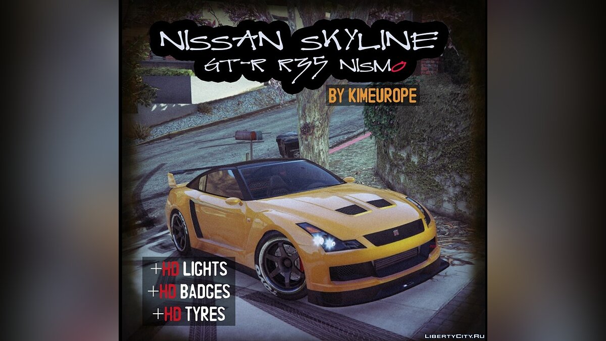 Скачать Nissan Skyline GT-R R35 Nismo Textures для GTA 5