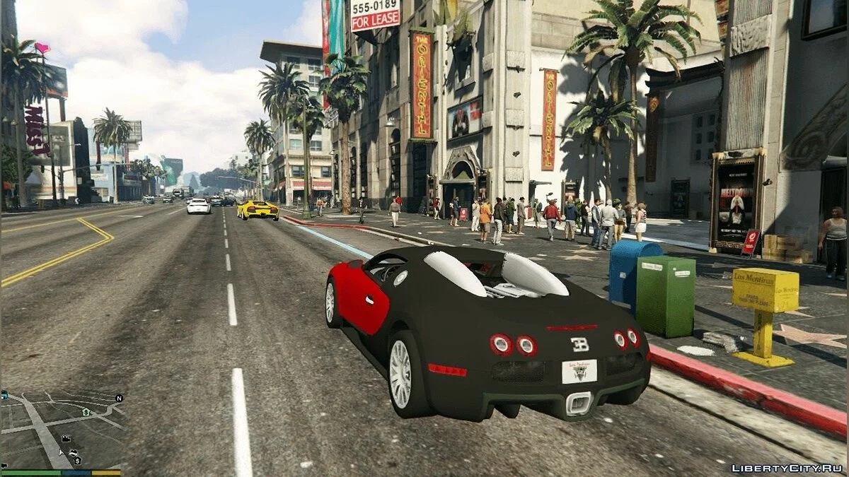 Современные Автомобили (Bugatti Veyron, Lamborghini Murcielago) v1.1 / GTA 5