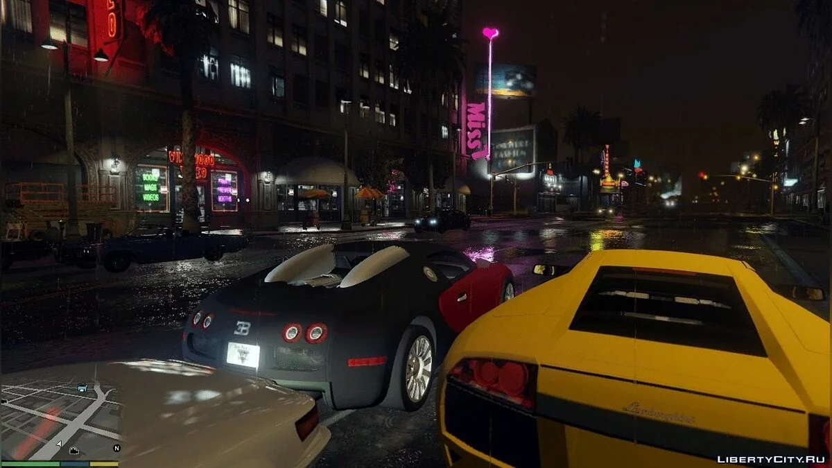 Современные Автомобили (Bugatti Veyron, Lamborghini Murcielago) v1.1 / GTA 5