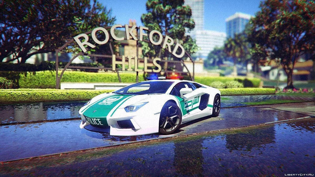 Dubai Police - Lamborghini Aventador v2.0 / GTA 5