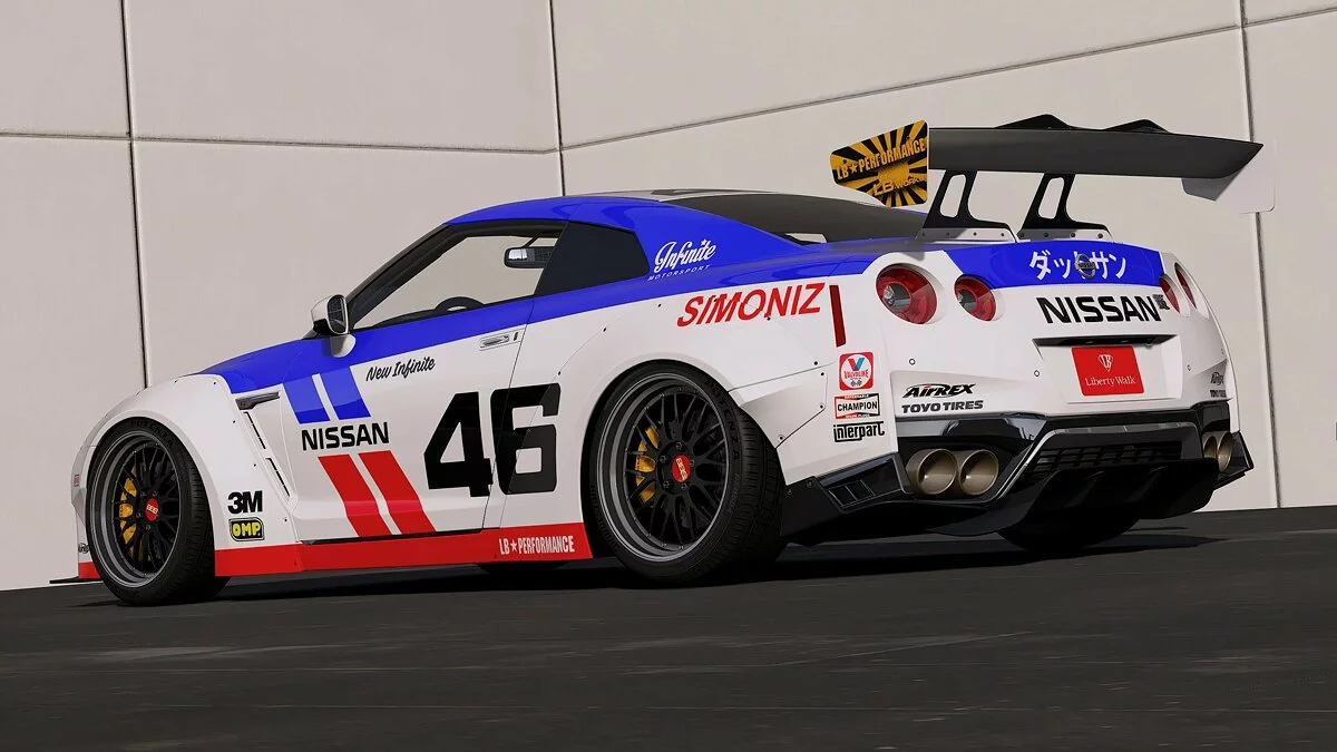 2017 Nissan GTR Liberty Walk BRE DATSUN livery / GTA 5