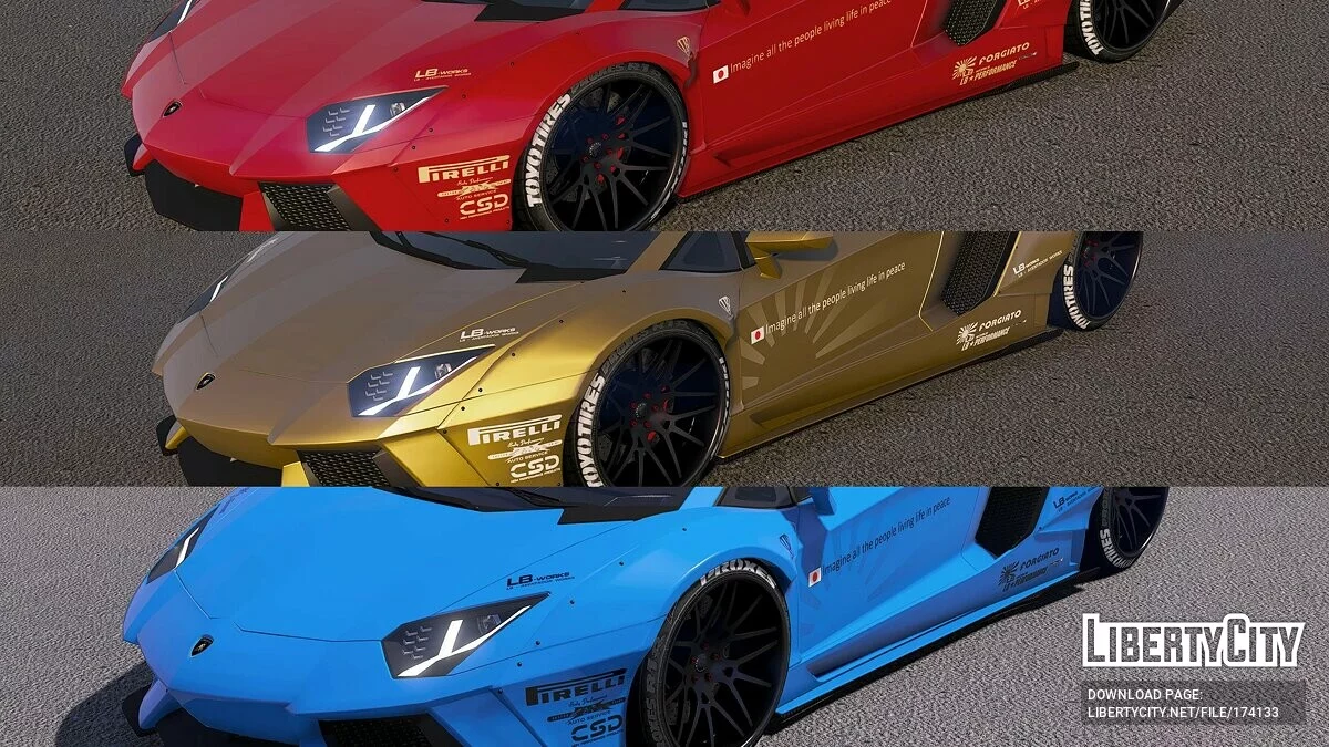 2015 Lamborghini Aventador LB WORKS / GTA 5