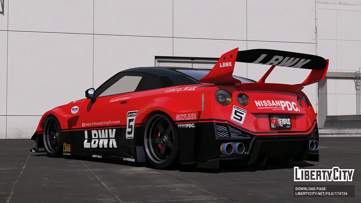 Nissan GTR R35 Liberty Walk Silhouette / GTA 5