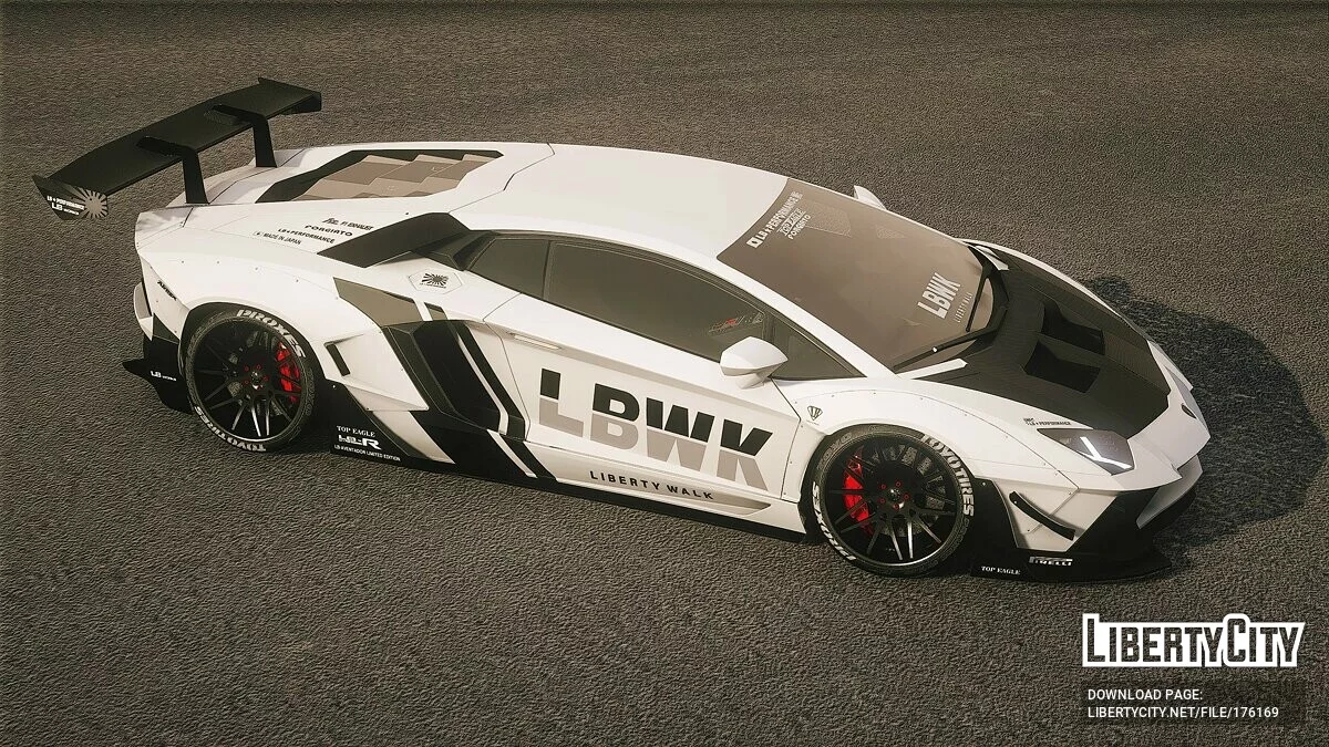 Lamborghini Aventador LP700-4 LibertyWalk / GTA 5