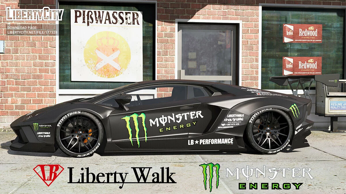 2015 Lamborghini Aventador Liberty Walk / GTA 5