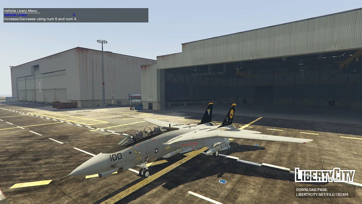 F-14D Tomcat «Top Gun» + Navy skins / GTA 5