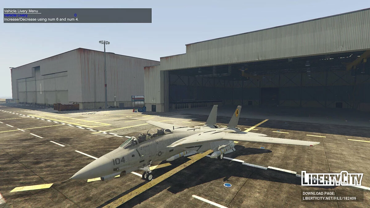 F-14D Tomcat «Top Gun» + Navy skins / GTA 5